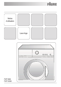 Mode d’emploi Faure FWF180M Lave-linge