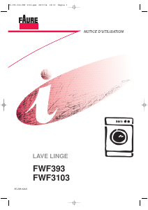 Mode d’emploi Faure FWF393 Lave-linge