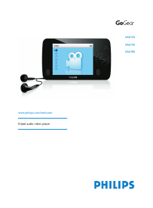 Kullanım kılavuzu Philips SA6145 GoGear Mp3 çalar