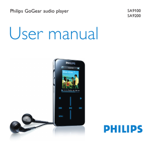 Manual Philips SA9200 GoGear Mp3 Player
