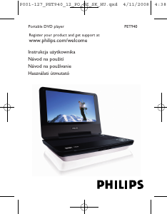 Használati útmutató Philips PET940 DVD-lejátszó