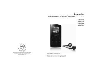 Vadovas Philips SA9325 Streamium MP3 leistuvas