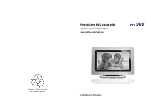 Rokasgrāmata Philips PET988 DVD atskaņotājs