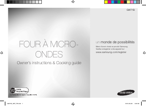 Mode d’emploi Samsung GW71B Micro-onde