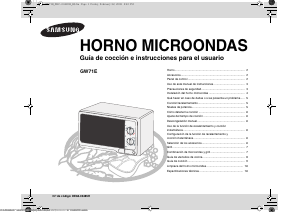 Manual de uso Samsung GW71E Microondas