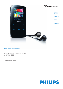 Mode d’emploi Philips SA9345 Streamium Lecteur Mp3