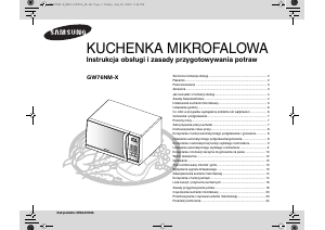 Instrukcja Samsung GW76NM Kuchenka mikrofalowa