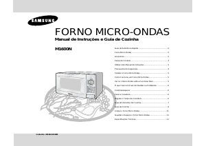 Manual Samsung M1600N Micro-onda