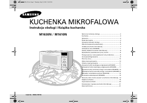 Instrukcja Samsung M1610N Kuchenka mikrofalowa