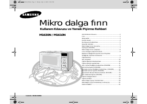 Kullanım kılavuzu Samsung M1610N Mikrodalga