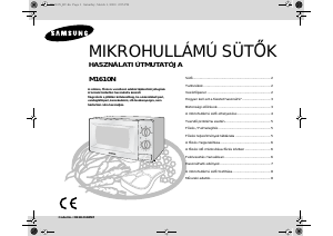 Használati útmutató Samsung M1610N Mikrohullámú sütő