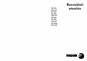 Használati útmutató Fagor 1FE-537 Mosógép