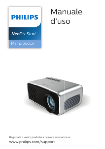 Manuale Philips NPX240 NeoPix Start Proiettore