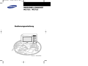Bedienungsanleitung Samsung M1733 Mikrowelle