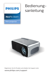 Bedienungsanleitung Philips NPX245 NeoPix Start+ Projektor