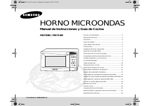 Manual de uso Samsung M1733N Microondas