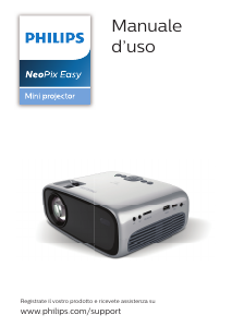 Manuale Philips NPX440 NeoPix Easy Proiettore