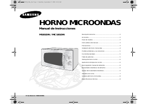 Manual de uso Samsung M181DN Microondas