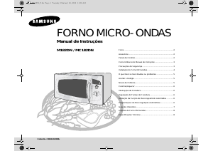 Manual Samsung M182DN Micro-onda