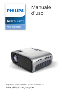 Manuale Philips NPX445 NeoPix Easy+ Proiettore