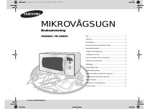 Bruksanvisning Samsung M182DN Mikrovågsugn