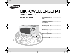 Bedienungsanleitung Samsung M182DN Mikrowelle