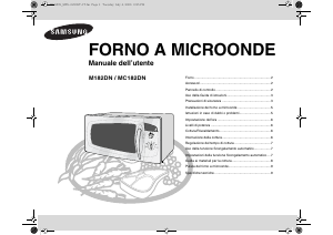 Manuale Samsung M182DN Microonde