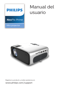 Manual de uso Philips NPX540 NeoPix Prime Proyector