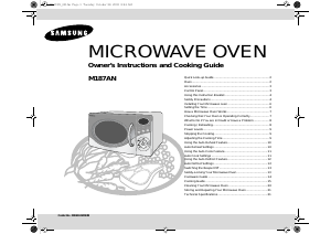 Manual Samsung M187AN Microwave