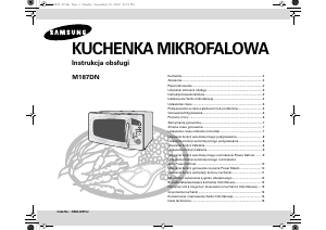 Instrukcja Samsung M187DN Kuchenka mikrofalowa