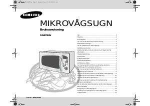 Bruksanvisning Samsung M187DN Mikrovågsugn