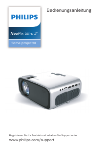 Bedienungsanleitung Philips NPX645 NeoPix Ultra 2+ Projektor