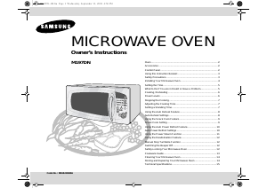 Manual Samsung M197DN Microwave