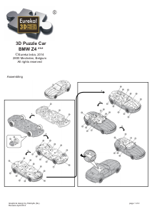 Manual Eureka BMW Z4 Puzzle 3D