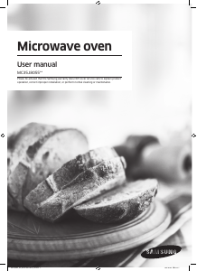 Manual Samsung MC35J8055CK Microwave
