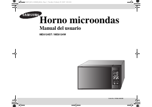 Manual de uso Samsung ME6124ST Microondas
