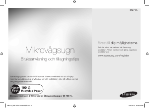 Bruksanvisning Samsung ME71A Mikrovågsugn