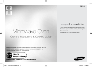 Manual Samsung ME71M Microwave