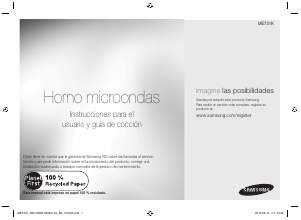 Manual de uso Samsung ME731K Microondas