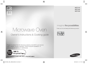 Manual Samsung ME731K-B Microwave