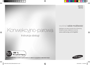 Instrukcja Samsung ME76V-BB Kuchenka mikrofalowa