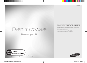 Manual Samsung ME86V-BBH Microwave