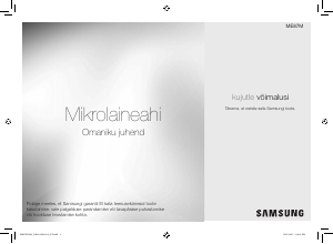 Manual Samsung ME87M Microwave