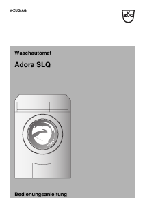 Bedienungsanleitung V-ZUG Adora SLQ Waschmaschine