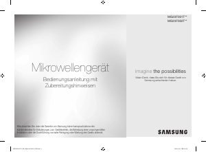 Bedienungsanleitung Samsung MG23F301TAS Mikrowelle