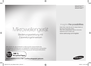 Bedienungsanleitung Samsung MG23F301TAW Mikrowelle