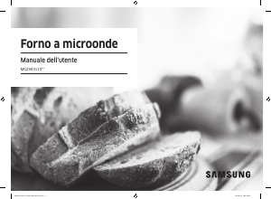 Manuale Samsung MG23H3115NK Microonde