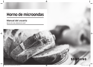 Manual de uso Samsung MG40J5133AT Microondas