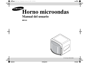 Manual de uso Samsung MR125 Microondas