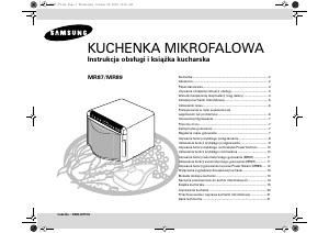 Instrukcja Samsung MR87 Kuchenka mikrofalowa